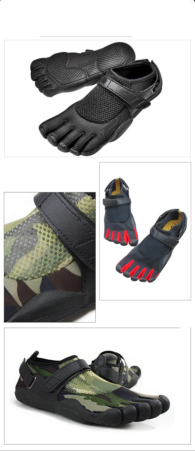 Comfortable And Concise Running Shoes With Five Toes Separated,