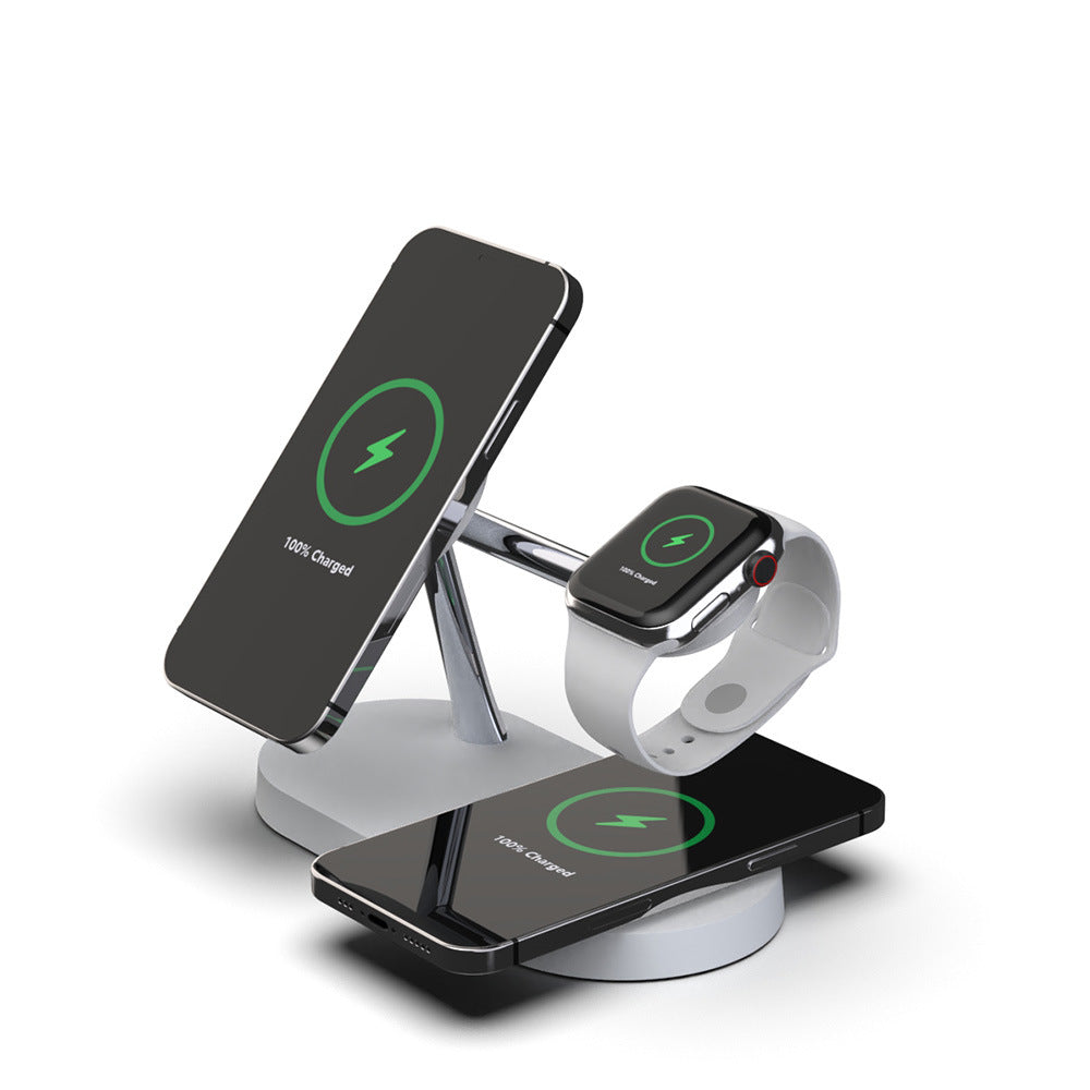 5 IN 1 WIRELESS CHARGER Magnetisches 5 in 1 Kabelloses Ladegerät