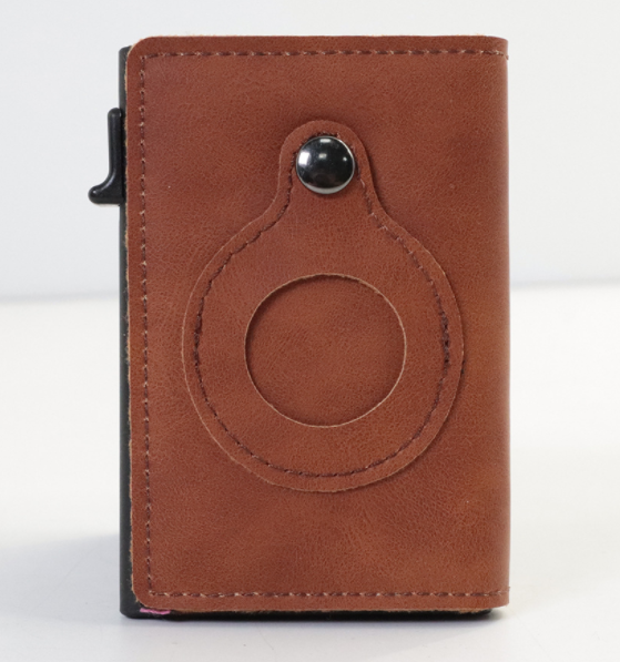 MEN'S LEATHER Multifunktionelle Brieftasche mit AirTag