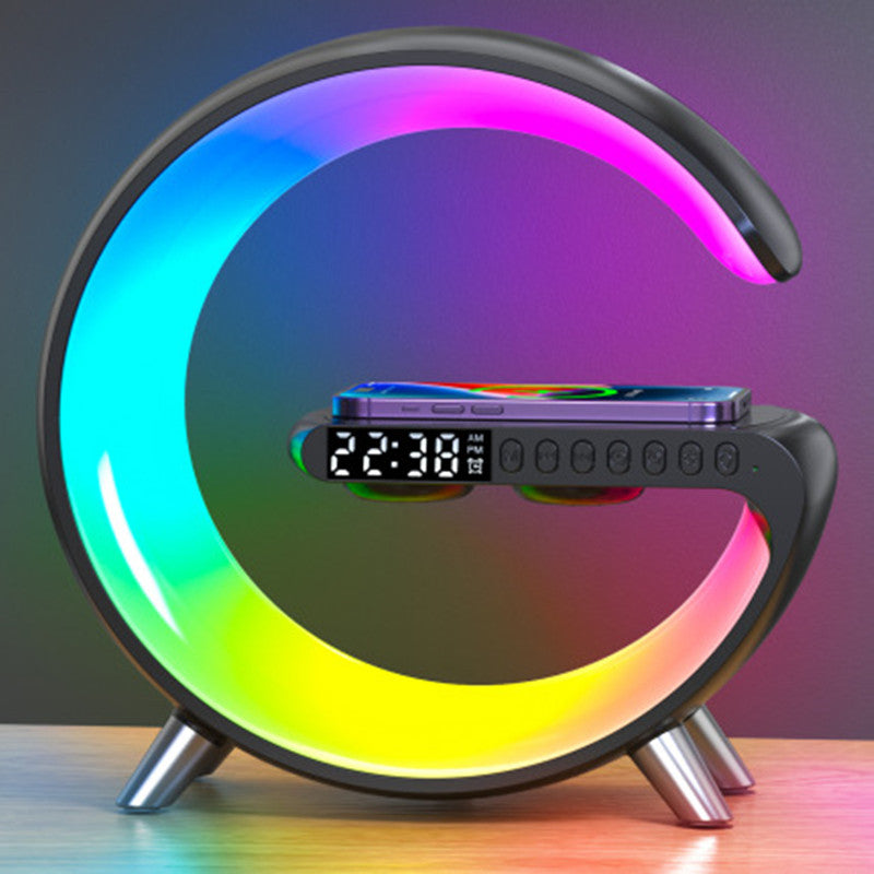 WAKE-UP LIGHT ATMOSPHERE - Multifunktionale LED-Atmosphärelampe mit Weck- und Ladefunktion & Bluetooth-Lautsprecher (inkl. App)