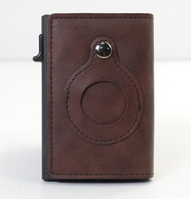 MEN'S LEATHER Multifunktionelle Brieftasche mit AirTag