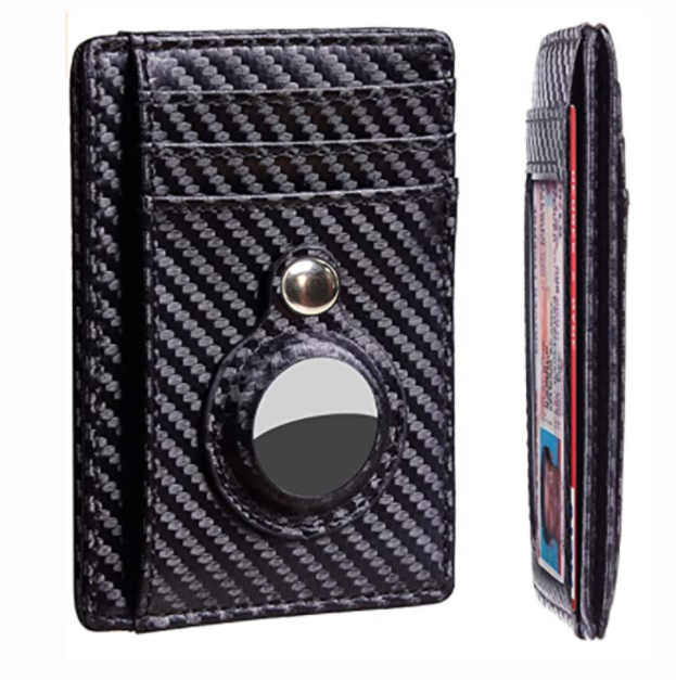 MEN'S LEATHER Multifunktionelle Brieftasche mit AirTag