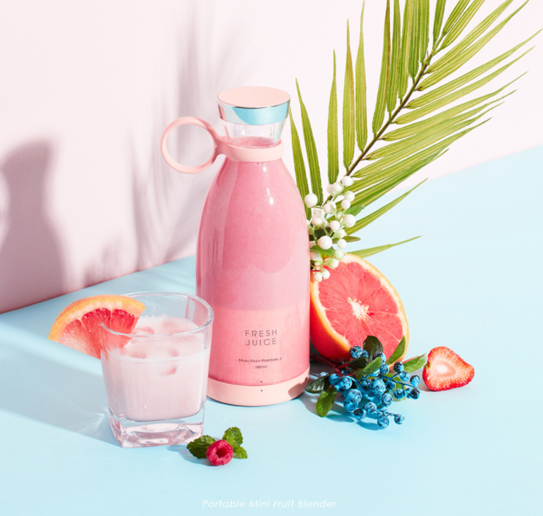 FRESH JUICE Multifunktionelle USB Saftflasche mit Mixfunktion