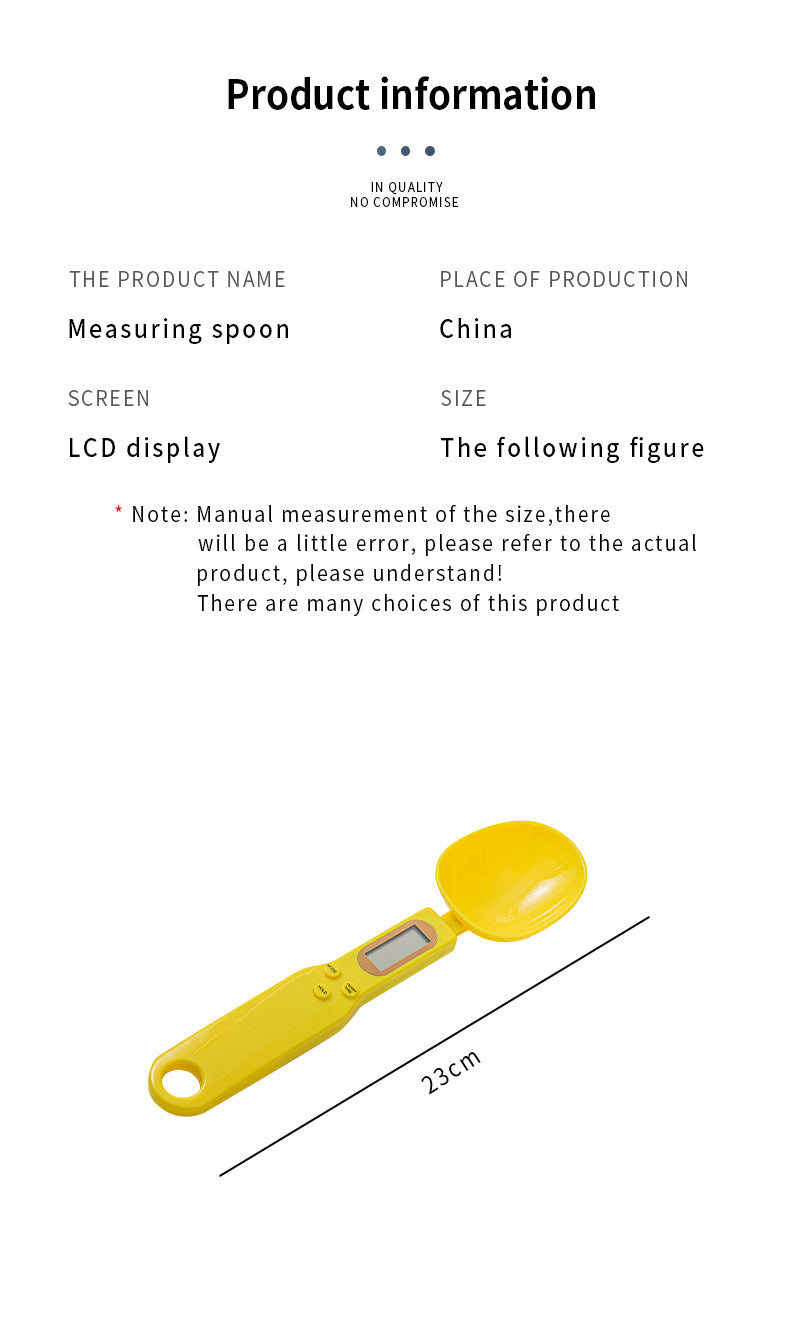 DIGIWEIGH SPOON Elektronischer Messlöffel mit LCD-Display