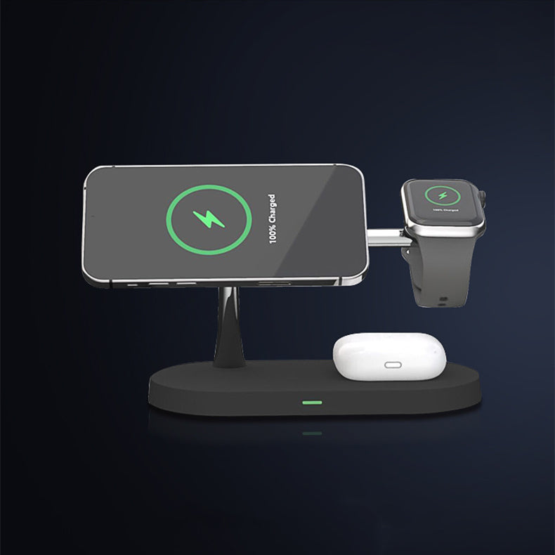 5 IN 1 WIRELESS CHARGER Magnetisches 5 in 1 Kabelloses Ladegerät