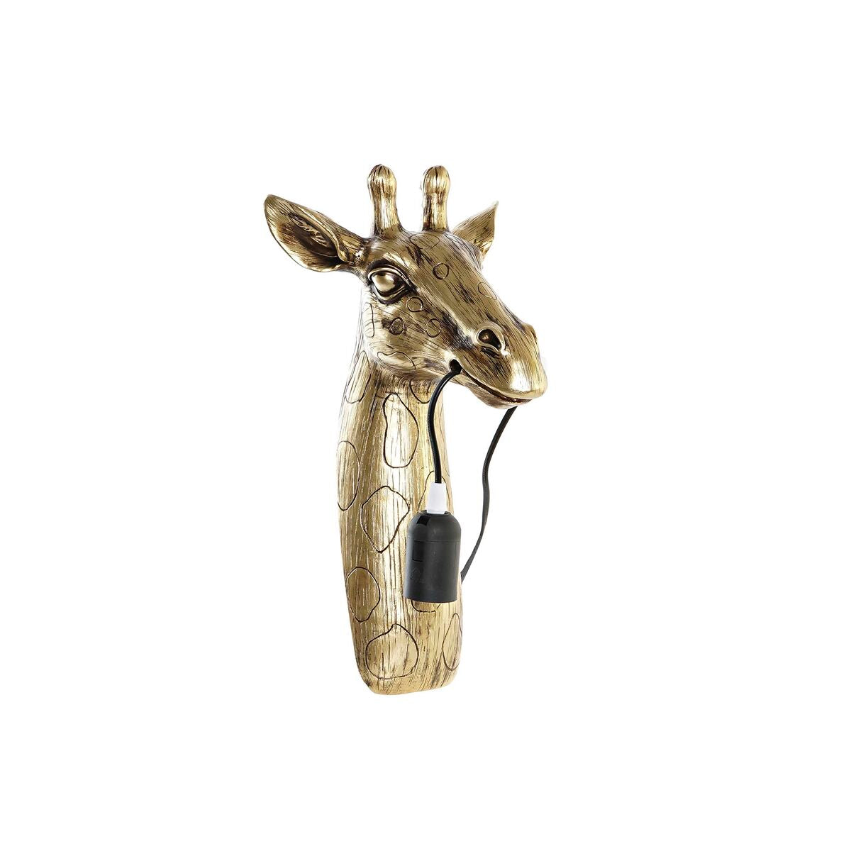 Wandleuchte DKD Home Decor Gold Harz Kolonial 220 V 50 W Giraffe (21 x 20 x 38 cm)