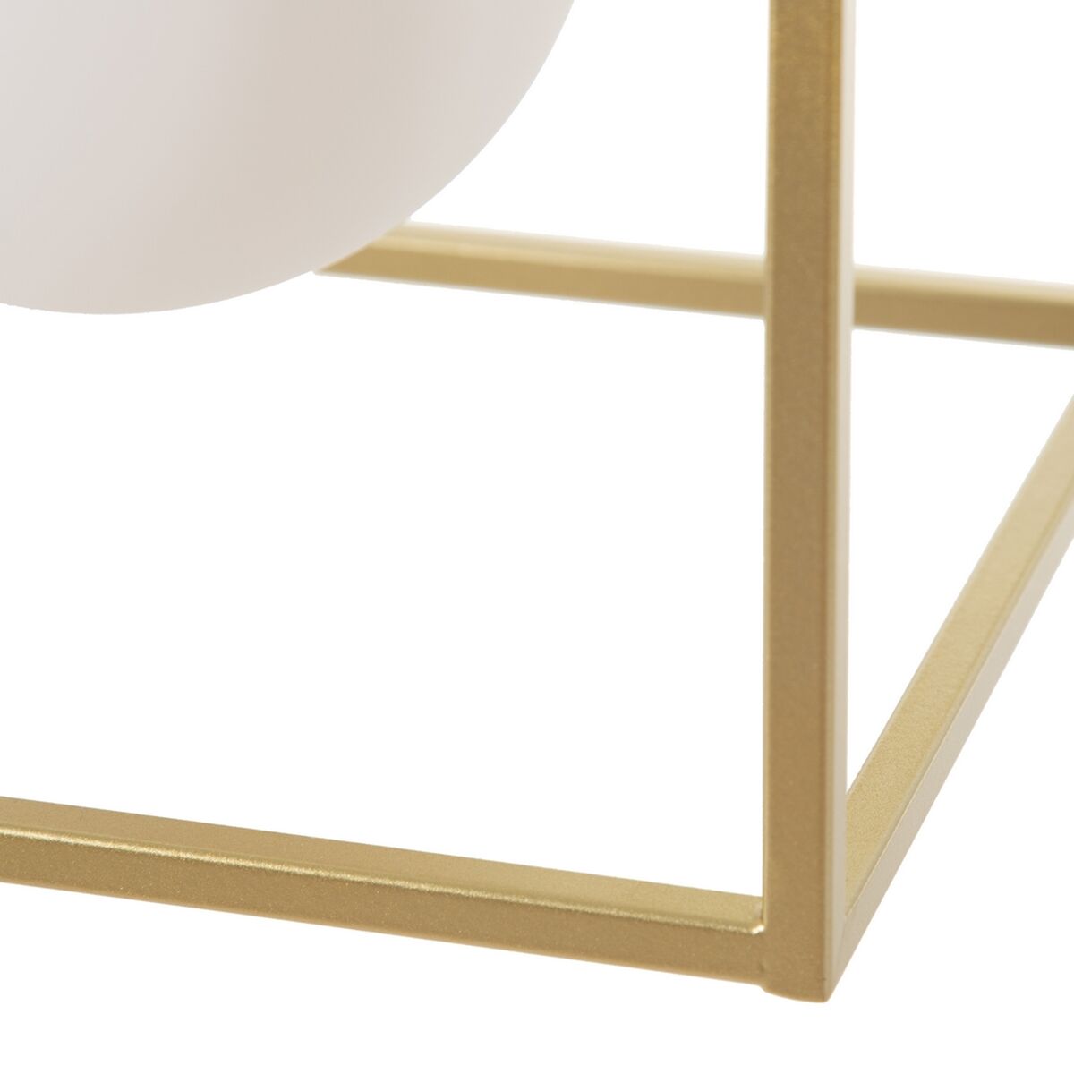 Deckenlampe Kristall Gold Metall Weiß 60 x 20 x 20 cm