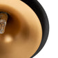Deckenlampe 36 x 36 x 130 cm Schwarz Gold Metall